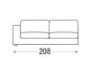 Scheme Sofa REY Primafila Book RY04400 white Contemporary / Modern