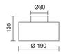 Scheme Light Bruck Deckenaufbauleuchten 100005ws Contemporary / Modern