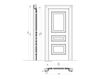 Scheme Arched door D. Boninsegna New design porte 300 1025/TT Classical / Historical 