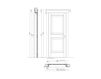 Scheme Wooden door Verrocchio 1112/Q 5 Gray Scheme Wooden door Verrocchio New design porte 400 1112/Q 5 Classical / Historical