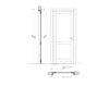 Scheme Wooden door Cantarini 304 2 Gray Scheme Wooden door Cantarini New design porte 600 304 2 Classical / Historical