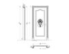 Scheme Wooden door  Villa Grabau New design porte 700 713/OV/QQ/A/ AP/V Classical / Historical 
