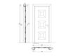 Scheme Wooden door  Mondrian New design porte 500 916/QQ/03 Classical / Historical 