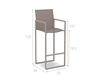 Scheme Bar stool NINIX Royal Botania 2014 NNX 43 TCAU Contemporary / Modern