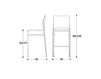 Scheme Bar stool ZARA Biebi /Sedie Design Equilibrium B338 Contemporary / Modern