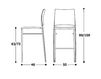 Scheme Bar stool Biebi /Sedie Design Equilibrium B339 Contemporary / Modern