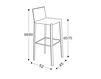 Scheme Bar stool JESPICA S010 white Scheme Bar stool JESPICA Biebi /Sedie Design Identity S010 Contemporary / Modern