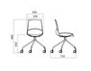 Scheme Chair Infiniti Design Indoor NOW SWIVEL Contemporary / Modern