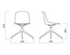 Scheme Chair Infiniti Design Indoor PURE LOOP BINUANCE 4 STAR ALUMINIUM BASE Contemporary / Modern