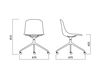 Scheme Chair Infiniti Design Indoor PURE LOOP 3D WOOD SWIVEL WITH CASTORS Contemporary / Modern