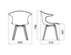 Scheme Armchair LOOP WOODEN LEGS Gray Scheme Armchair Infiniti Design Indoor LOOP WOODEN LEGS Contemporary / Modern