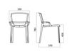 Scheme Chair Infiniti Design Indoor FIORELLINA PERFORATED SEAT AND BACK Contemporary / Modern