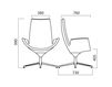 Scheme Сhair BEETLE HIGH BACK 2 Silver Scheme Сhair Infiniti Design Indoor BEETLE HIGH BACK 2 Contemporary / Modern