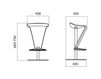 Scheme Bar stool ZED STOOL 1 white Scheme Bar stool Infiniti Design Indoor ZED STOOL 1 Contemporary / Modern