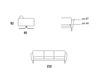 Scheme Sofa Citterio Meda Sofa KAREL 154CB 4 Contemporary / Modern