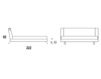 Scheme Bed Citterio Meda Beds KEY 257LML 4 Contemporary / Modern
