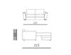 Scheme Sofa REKORD Bruma Salotti Classici B216 041 Contemporary / Modern
