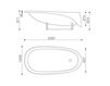 Scheme Bath tub Concrete Soft Glass 1989 S.r.l. 2015 LCOBA03 W Contemporary / Modern
