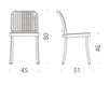 Scheme Chair Silver De Padova Contract 7101109 blue Contemporary / Modern