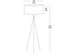 Scheme Floor lamp Cosmos LZF 2015 COS PG 25 Orange Contemporary / Modern