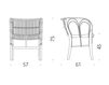 Scheme Terrace chair URAGANO De Padova Contract 7171080 Contemporary / Modern