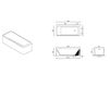 Scheme Bath tub BMT s.r.l Sound NEW VA-01 Contemporary / Modern